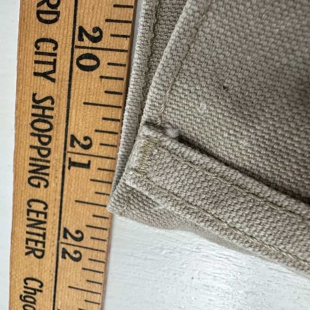 Vintage Wolverine Carpenter Shorts‎ Mens Actual 42 X 9 Beige Heavyweight Canvas